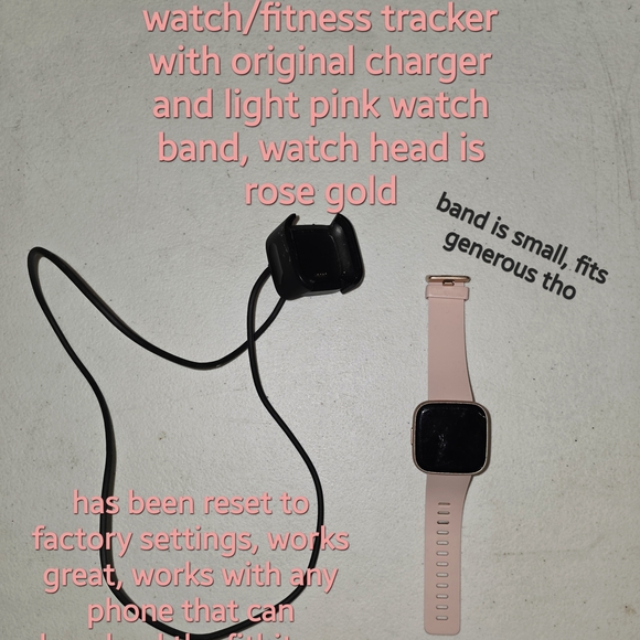 Smartwatch with Rose Gold and Pink Band